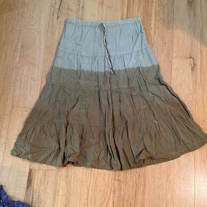 Two-Tone Tiered Skirt
